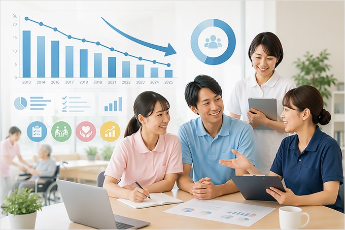 介護職の離職率は本当に高い? 最新データと下げるための対策を解説